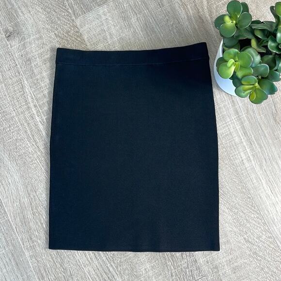 T by Alexander Wang Dresses & Skirts - T ALEXANDER WANG Black Bodycon Fitted Ribbed Waist Mini Skirt Womens Size Medium